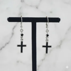 Aretes Cruz Ebano